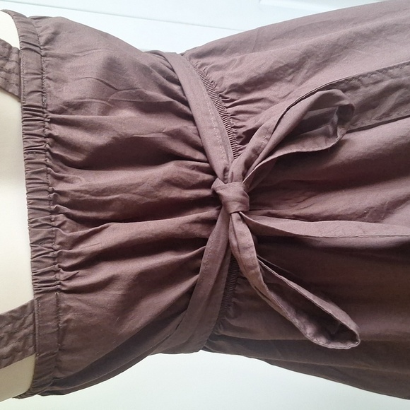 Charlotte Russe Cotton Chocolate Brown Dress Size Small - Picture 8 of 9